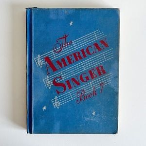 Vintage The American Singer Book 7 by William Bridgman 1947 Music USA Blue Decor
